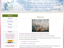 Tablet Screenshot of fountainofblessingsite.org